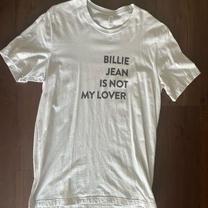 Billie Jean Is Not My Lover T-shirt size L